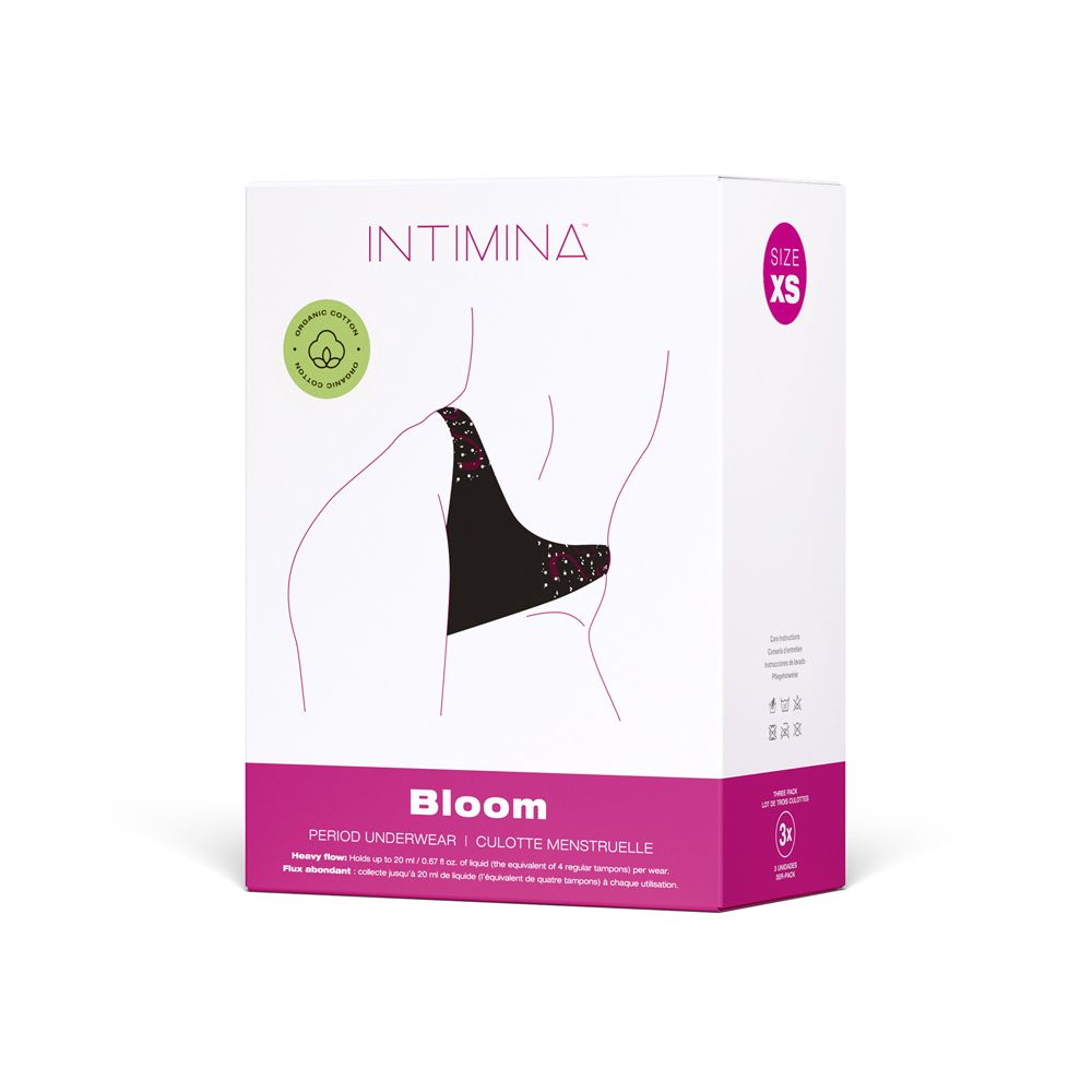INTIMINA Bloom Mutanda Mestruale Taglia XS Confezione da 3