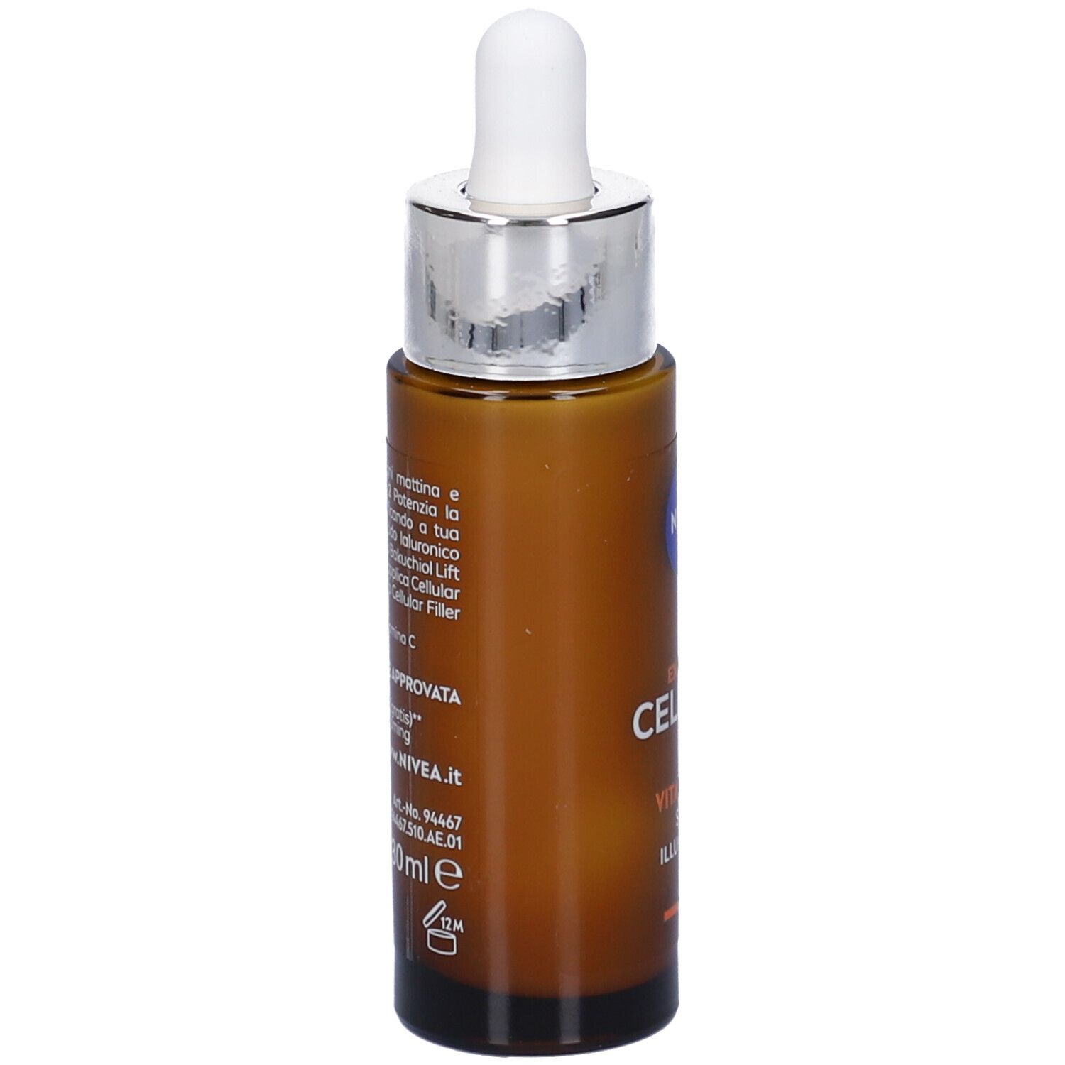 Nivea Cellular Expert Filler Siero Viso Vitamina C Illuminante 30 ml, antirughe e antiossidante