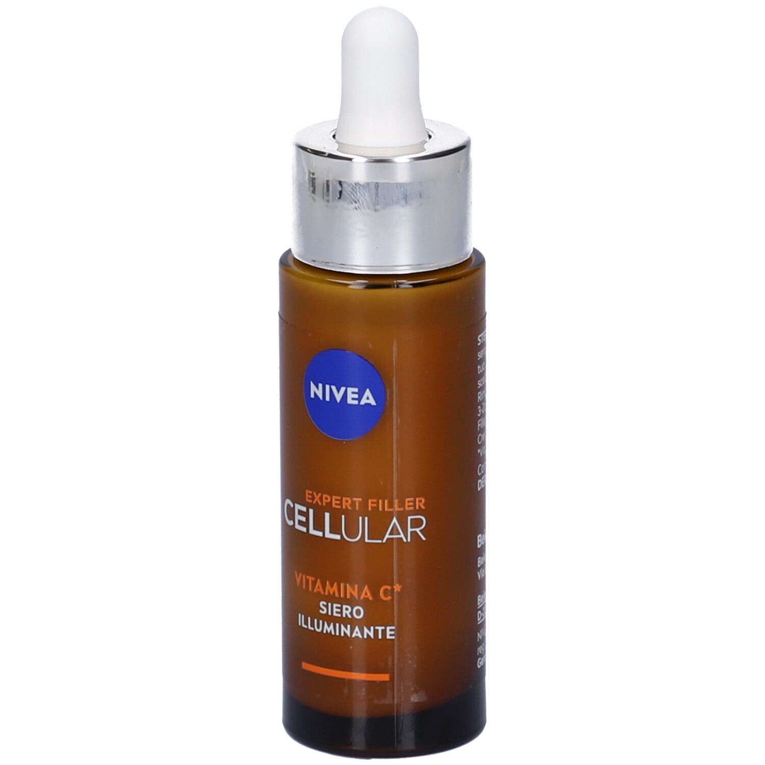 Nivea Cellular Expert Filler Siero Viso Vitamina C Illuminante 30 ml, antirughe e antiossidante