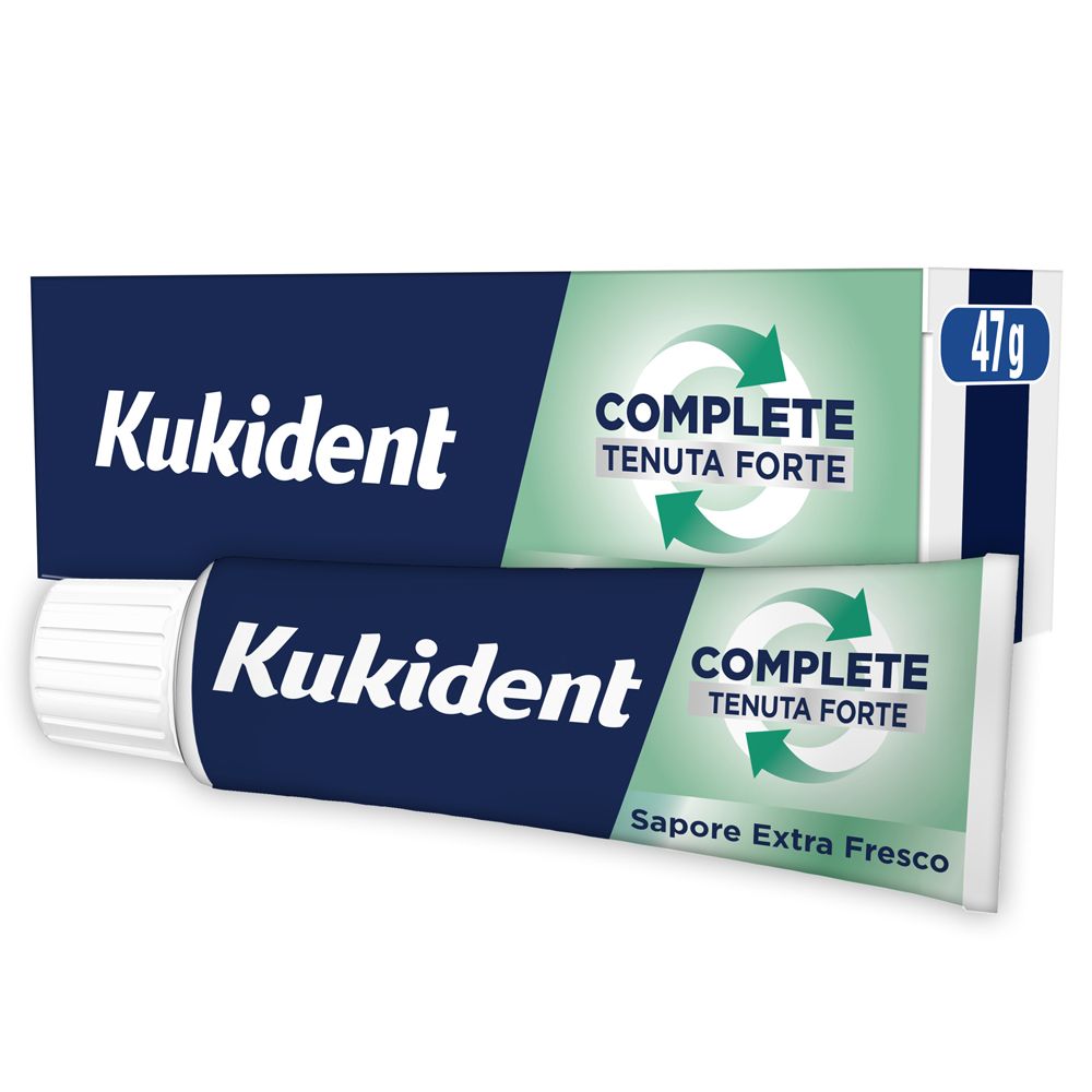 Kukident Complete Extra Fresco Crema Adesiva per Dentiere