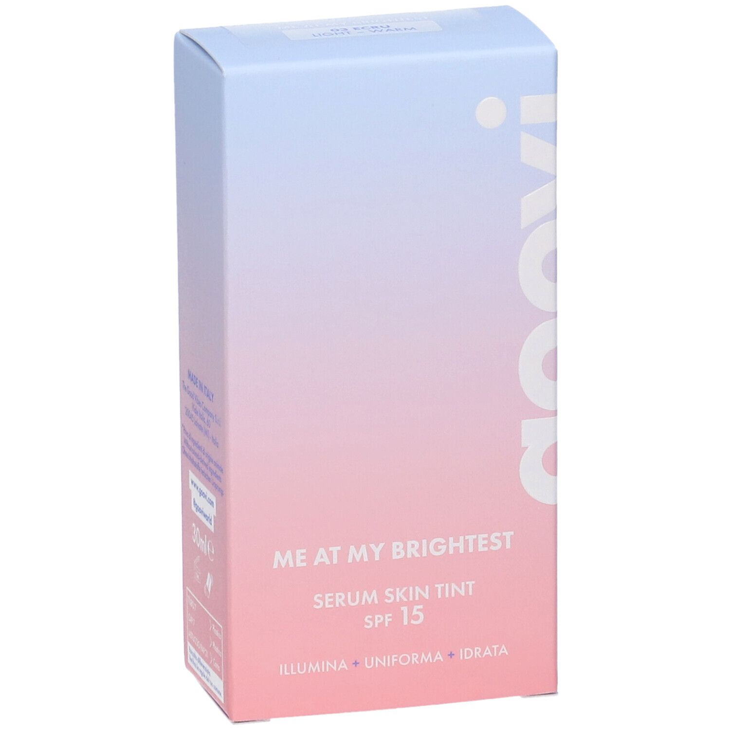 Goovi Me At My Brightest Siero Skin Tint SPF15 Tonalità 03 Ecru