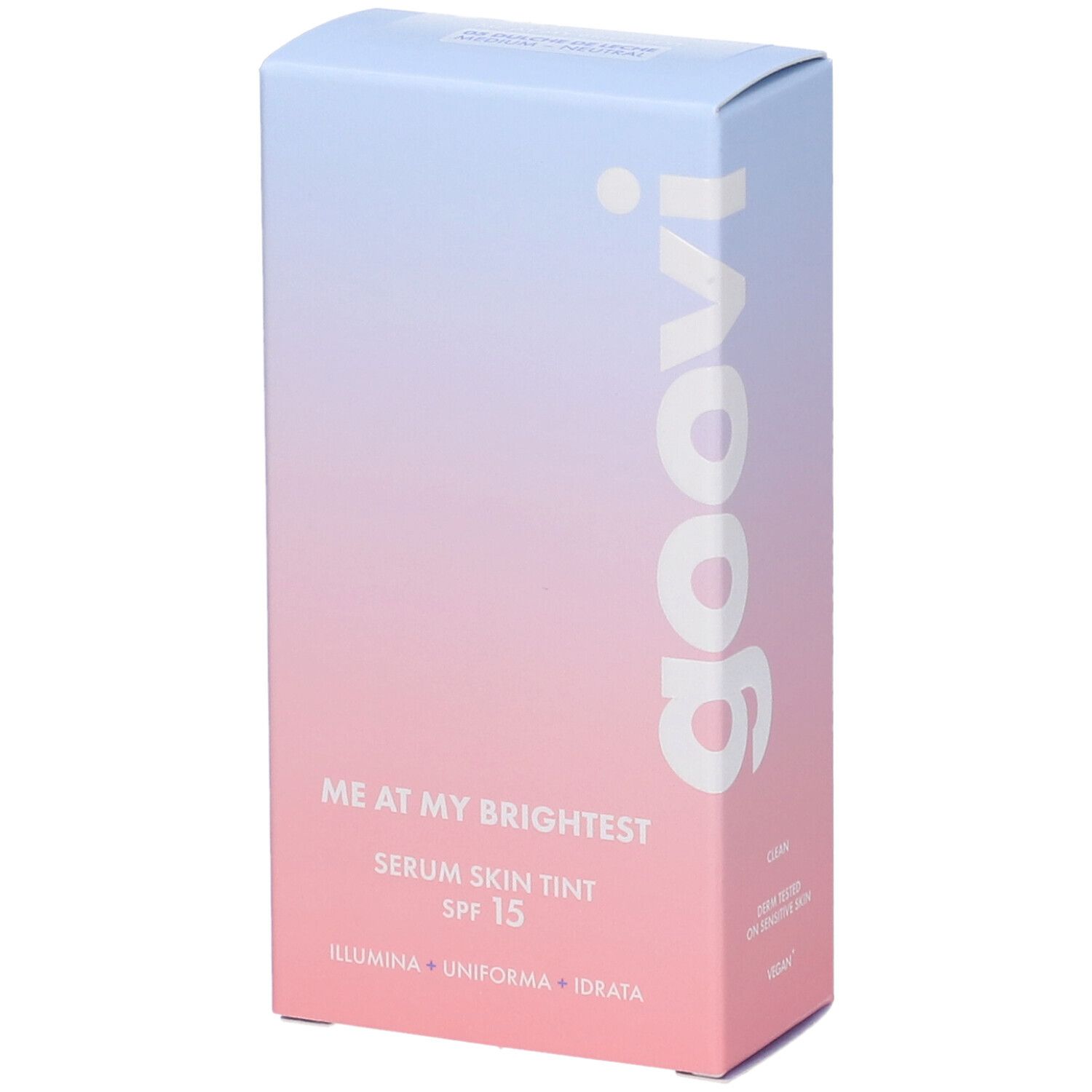 Goovi Me At My Brightest Siero Skin Tint SPF15 Tonalità 05 Dulce de Leche