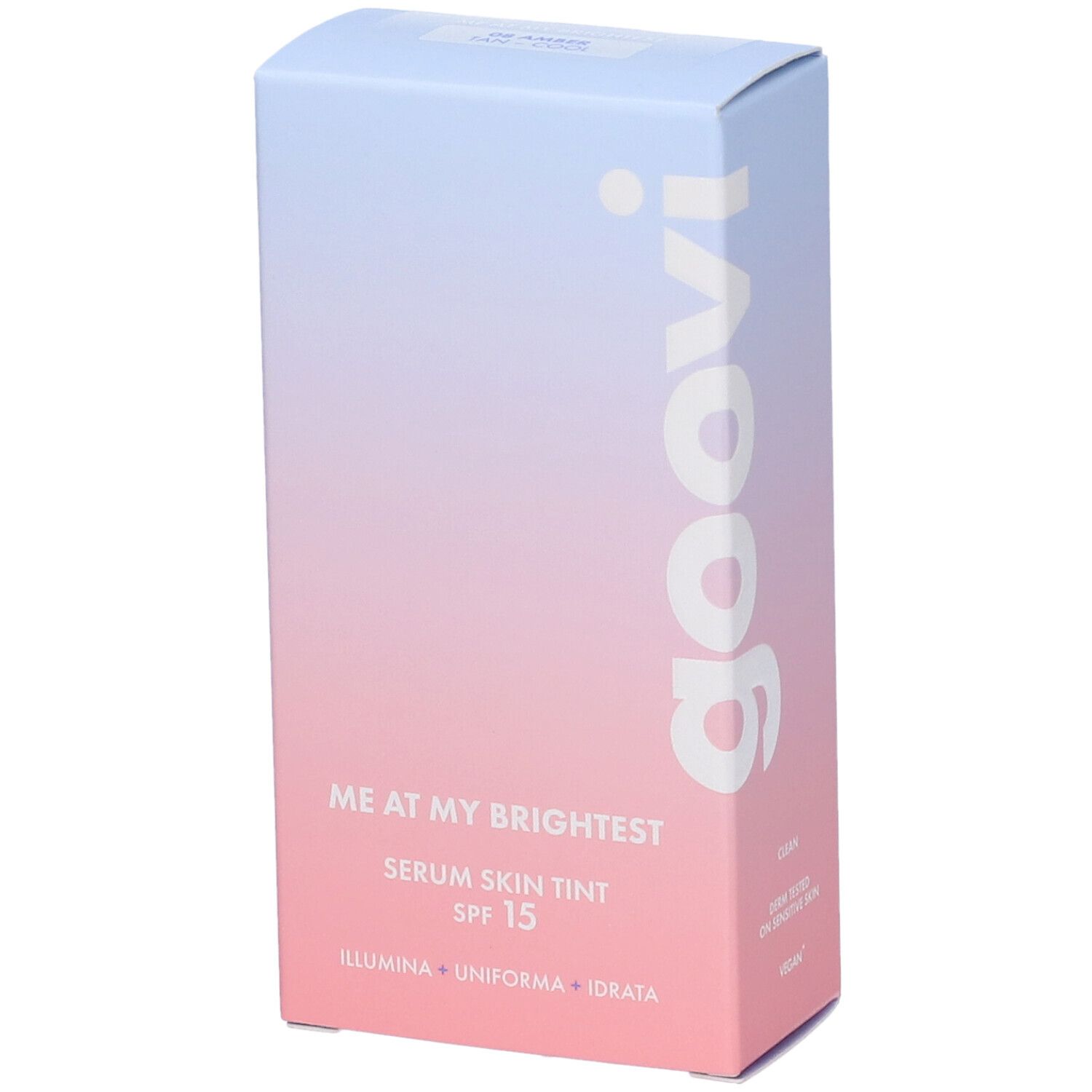 Goovi Me At My Brightest Siero Skin Tint SPF15 Tonalità 08 Amber