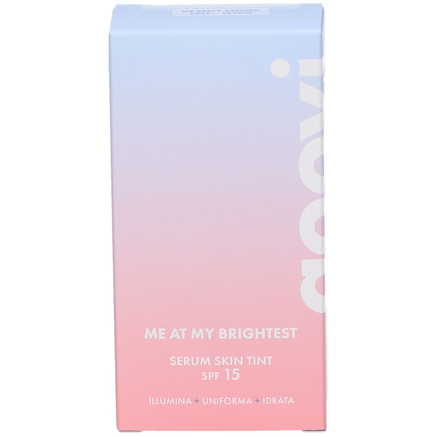 Goovi Me At My Brightest Siero Skin Tint SPF15 Tonalità 09 Spicy Cocoa