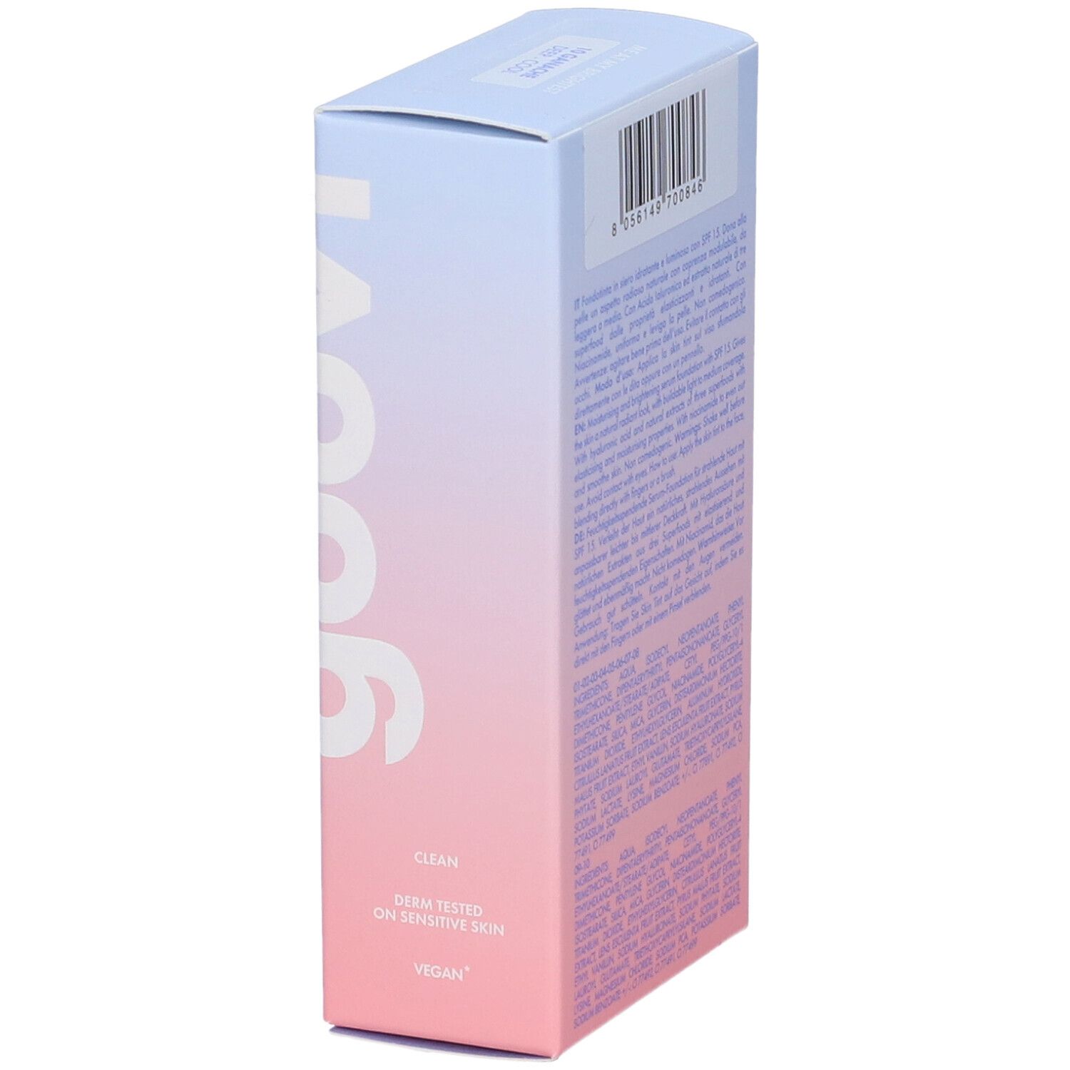 Goovi Me At My Brightest Siero Skin Tint SPF15 Tonalità 10 Ganache