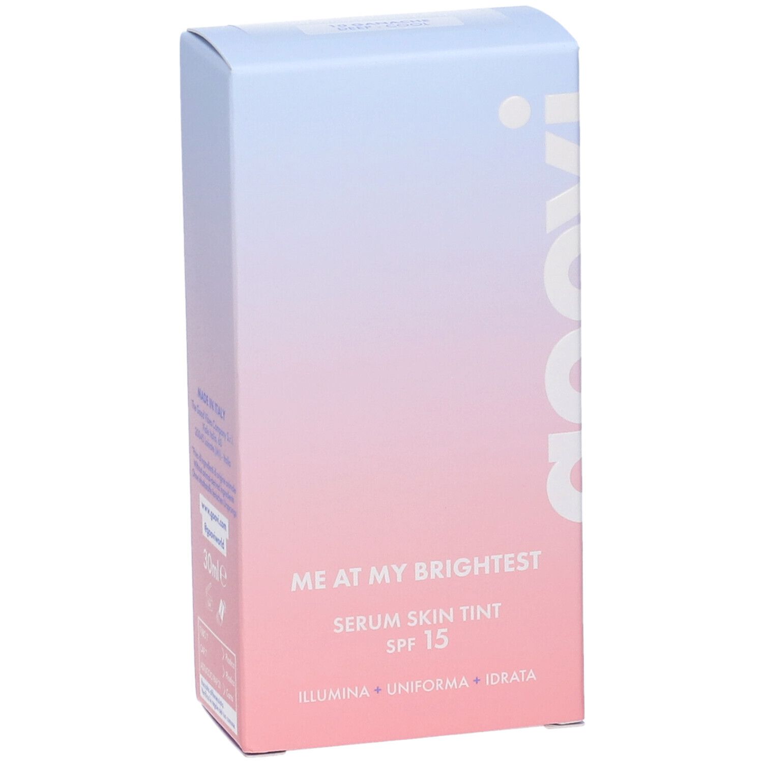 Goovi Me At My Brightest Siero Skin Tint SPF15 Tonalità 10 Ganache