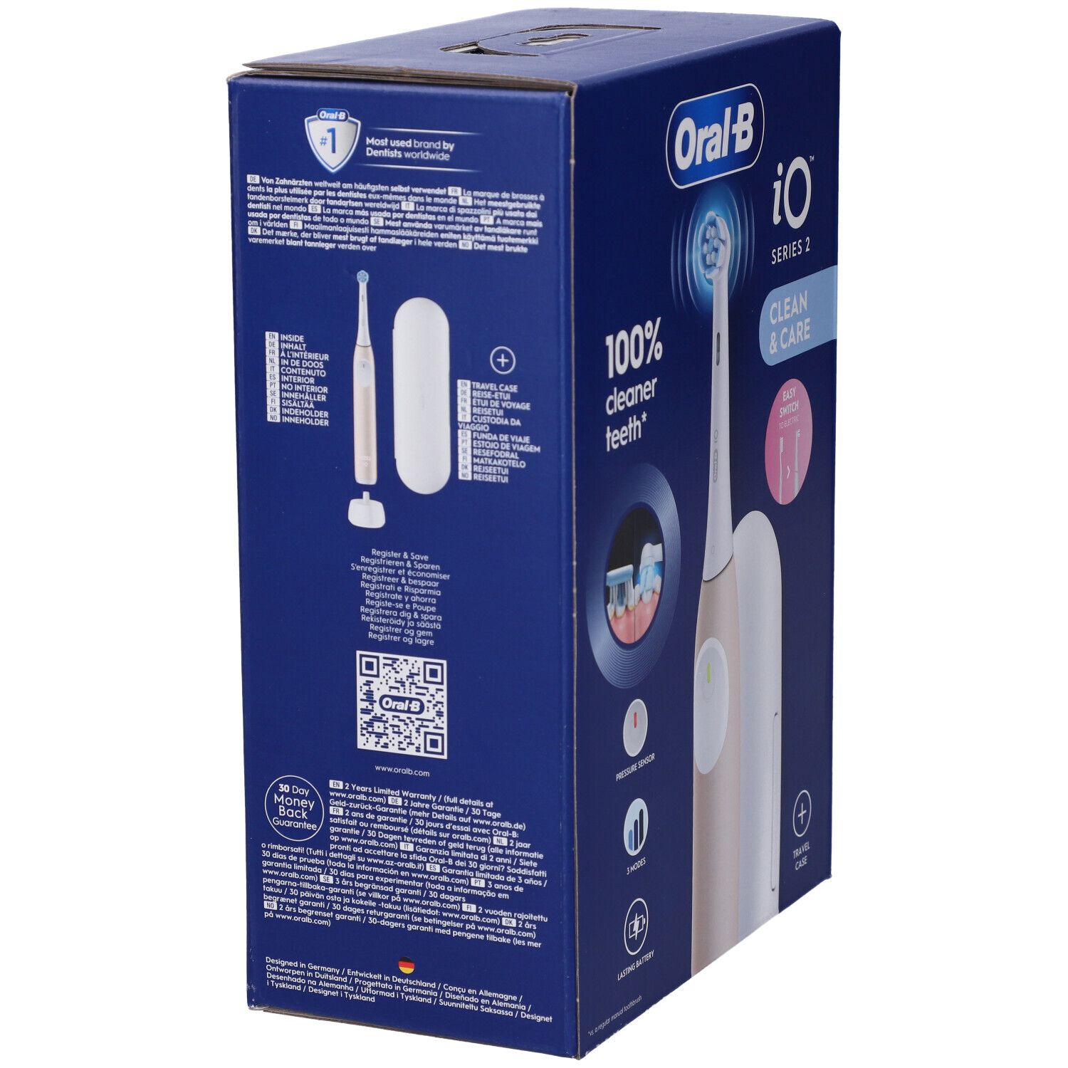 Oralb Power Spazzolino Elettrico Io2 Series Calm Pink + Travel Case