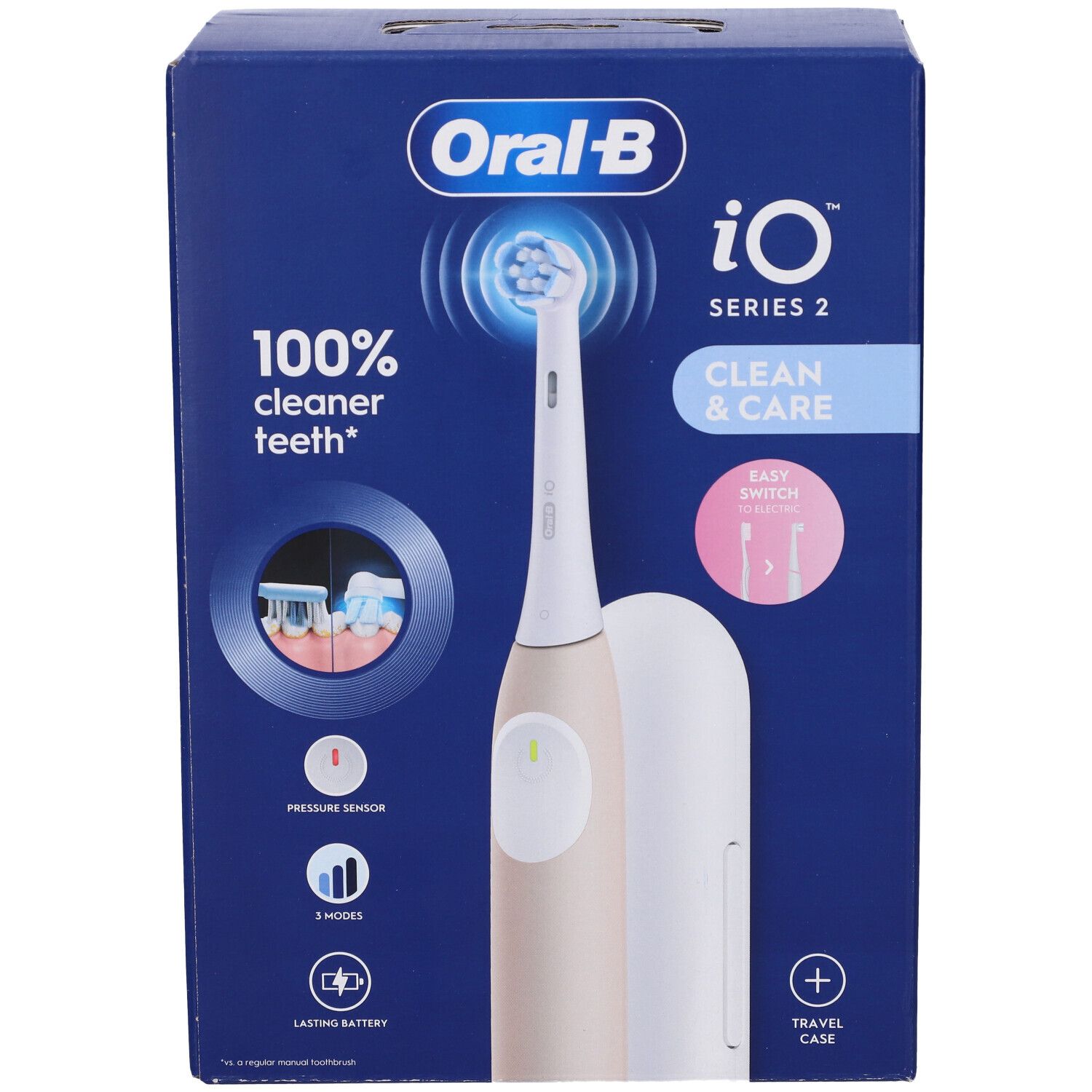 Oralb Power Spazzolino Elettrico Io2 Series Calm Pink + Travel Case