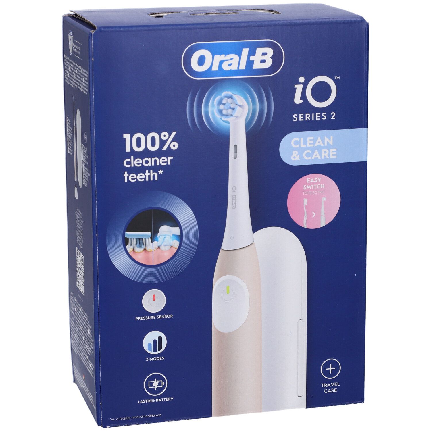 Oralb Power Spazzolino Elettrico Io2 Series Calm Pink + Travel Case