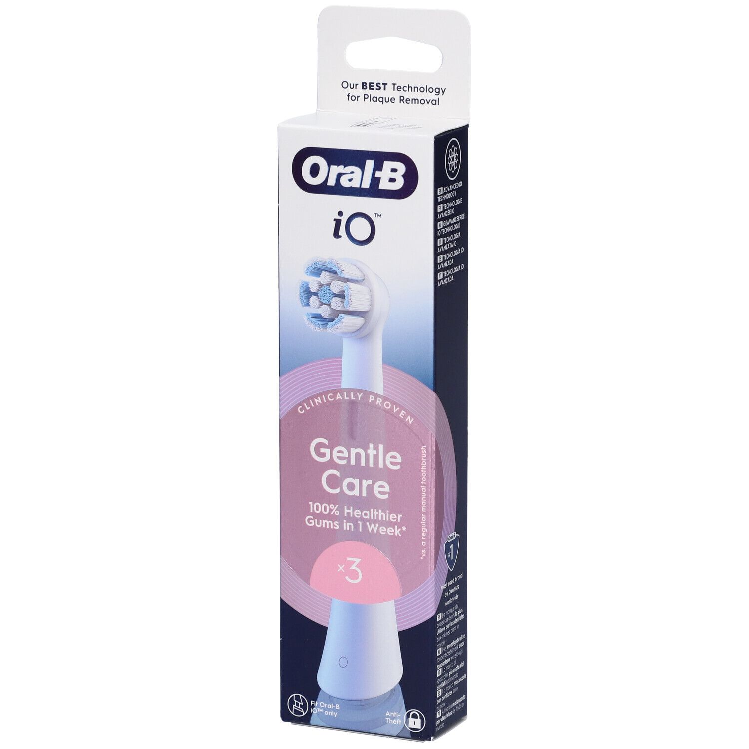 Oralb Power Ricarica Io Gentle Clean White 3 Pezzi