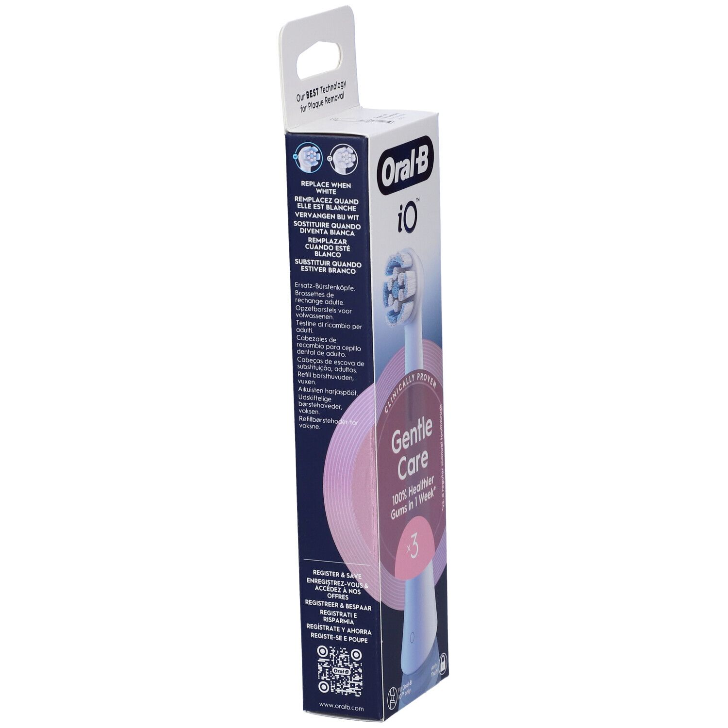Oralb Power Ricarica Io Gentle Clean White 3 Pezzi