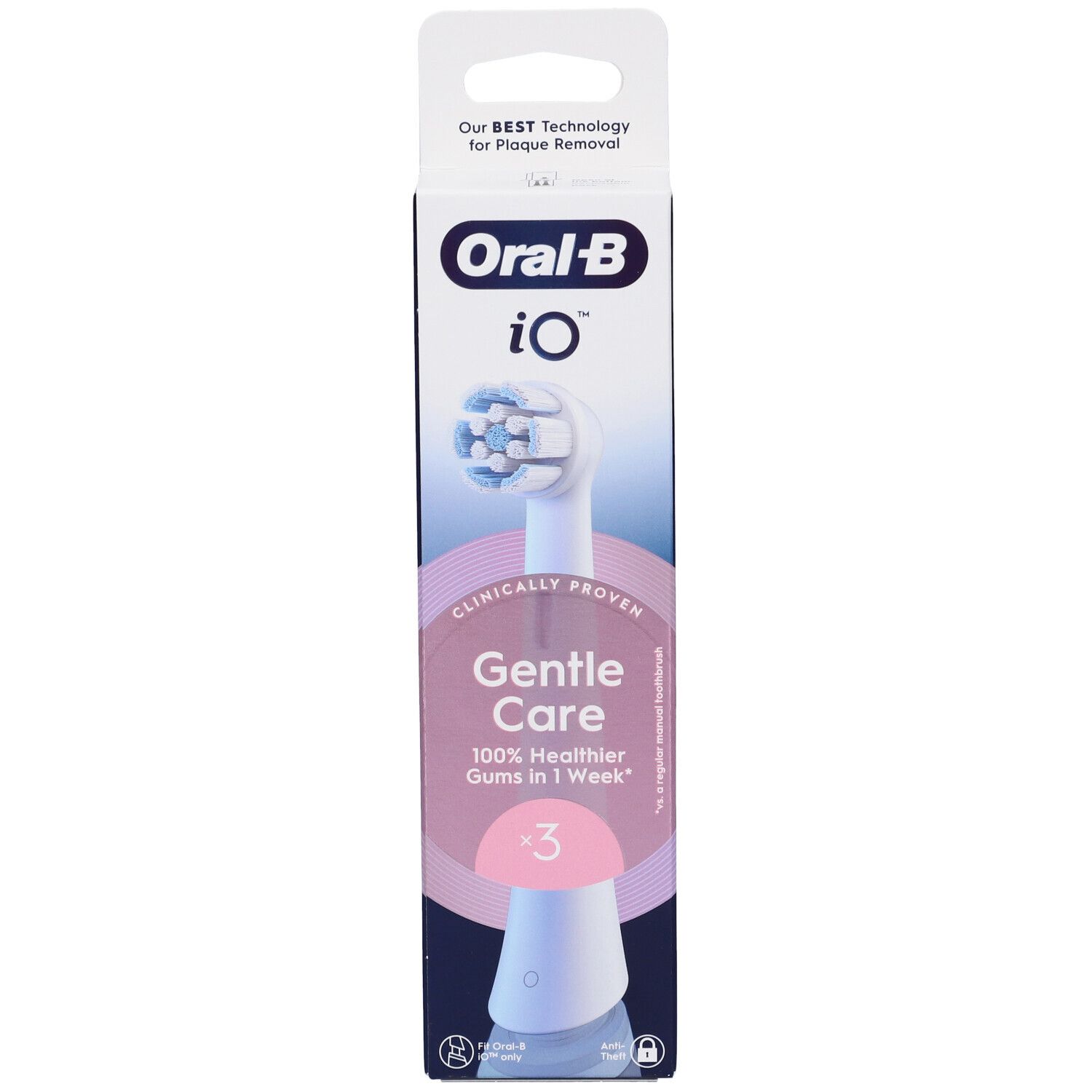 Oralb Power Ricarica Io Gentle Clean White 3 Pezzi