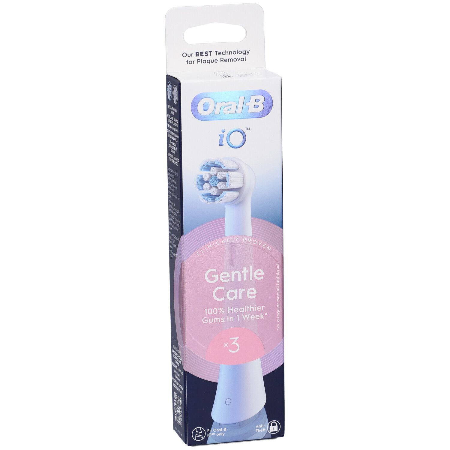 Oralb Power Ricarica Io Gentle Clean White 3 Pezzi