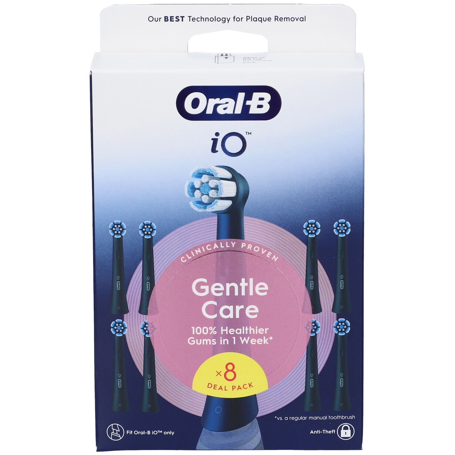 Oralb Power Ricarica Io Gentle Clean White 8 Pezzi