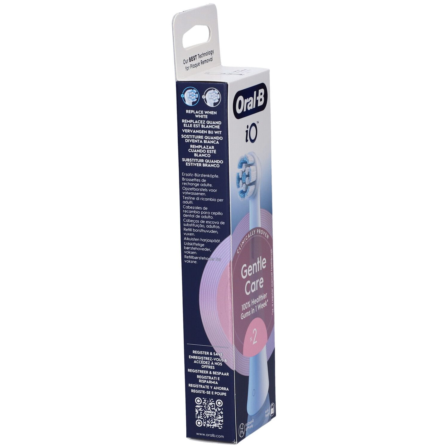 Oralb Power Ricarica Io Gentle Clean White 2 Pezzi