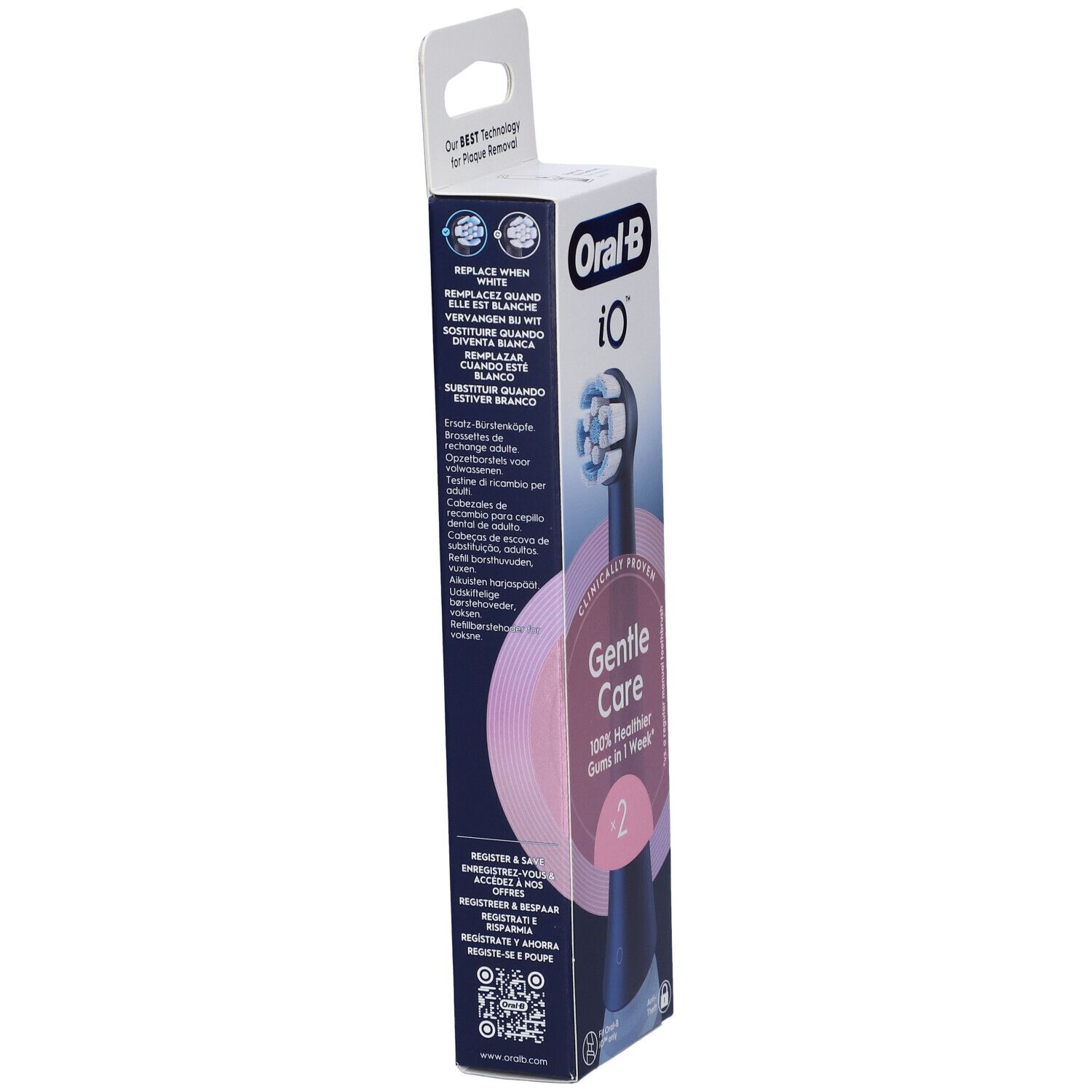 Oralb Power Ricarica Io Gentle Clean Black 2 Pezzi