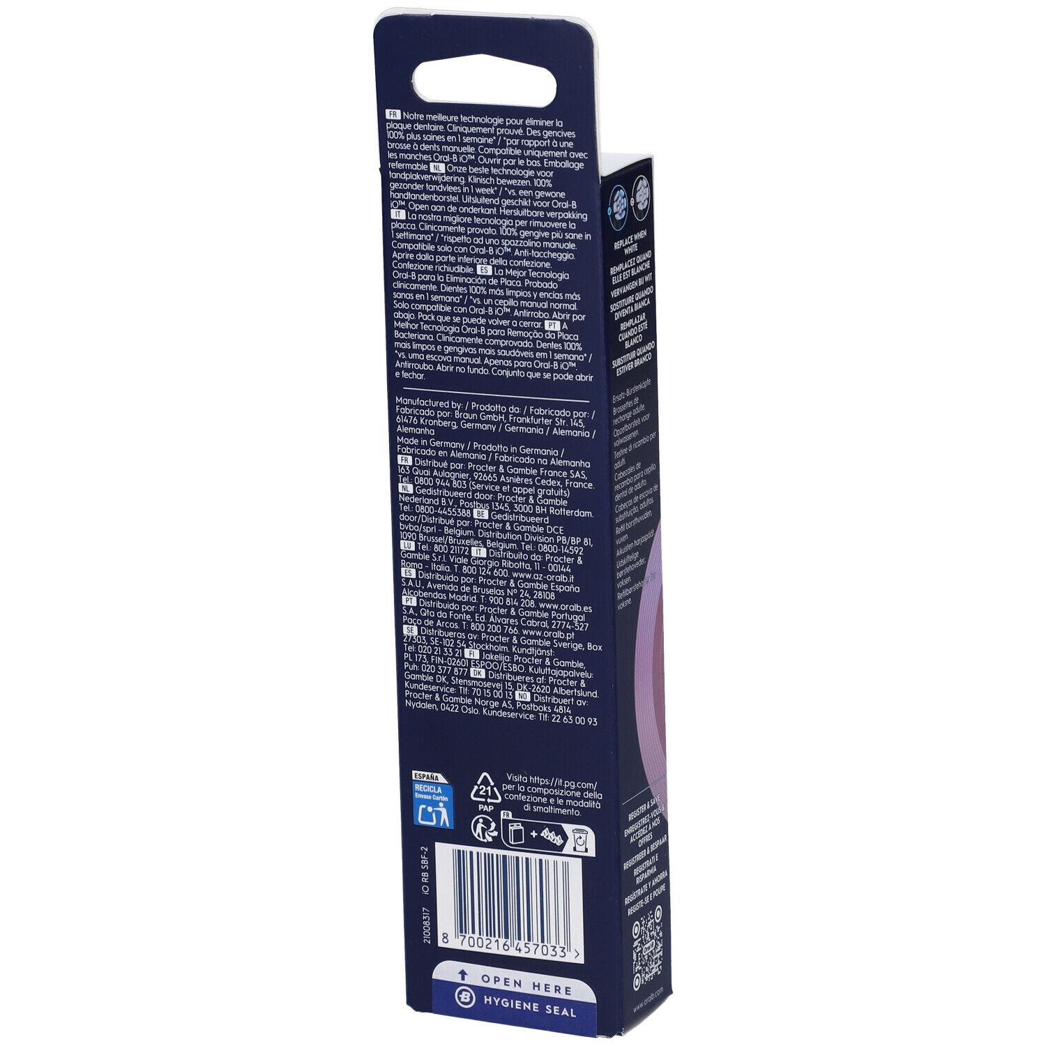 Oralb Power Ricarica Io Gentle Clean Black 2 Pezzi