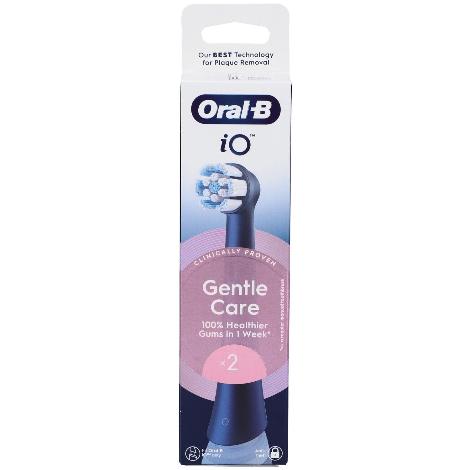 Oralb Power Ricarica Io Gentle Clean Black 2 Pezzi