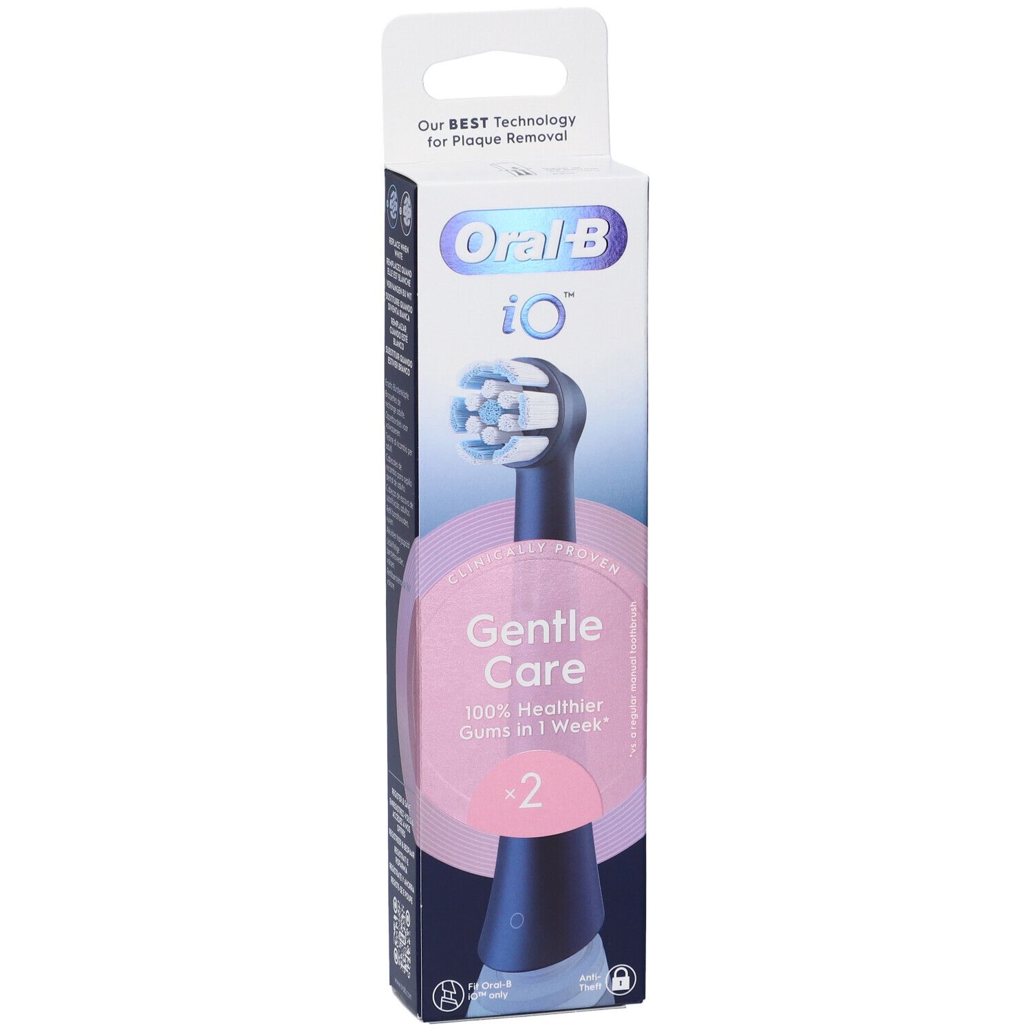 Oralb Power Ricarica Io Gentle Clean Black 2 Pezzi