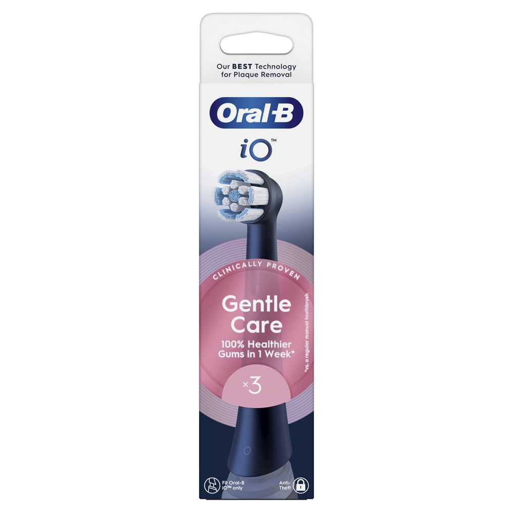 Oralb Power Ricarica Io Gentle Clean Black 3 Pezzi