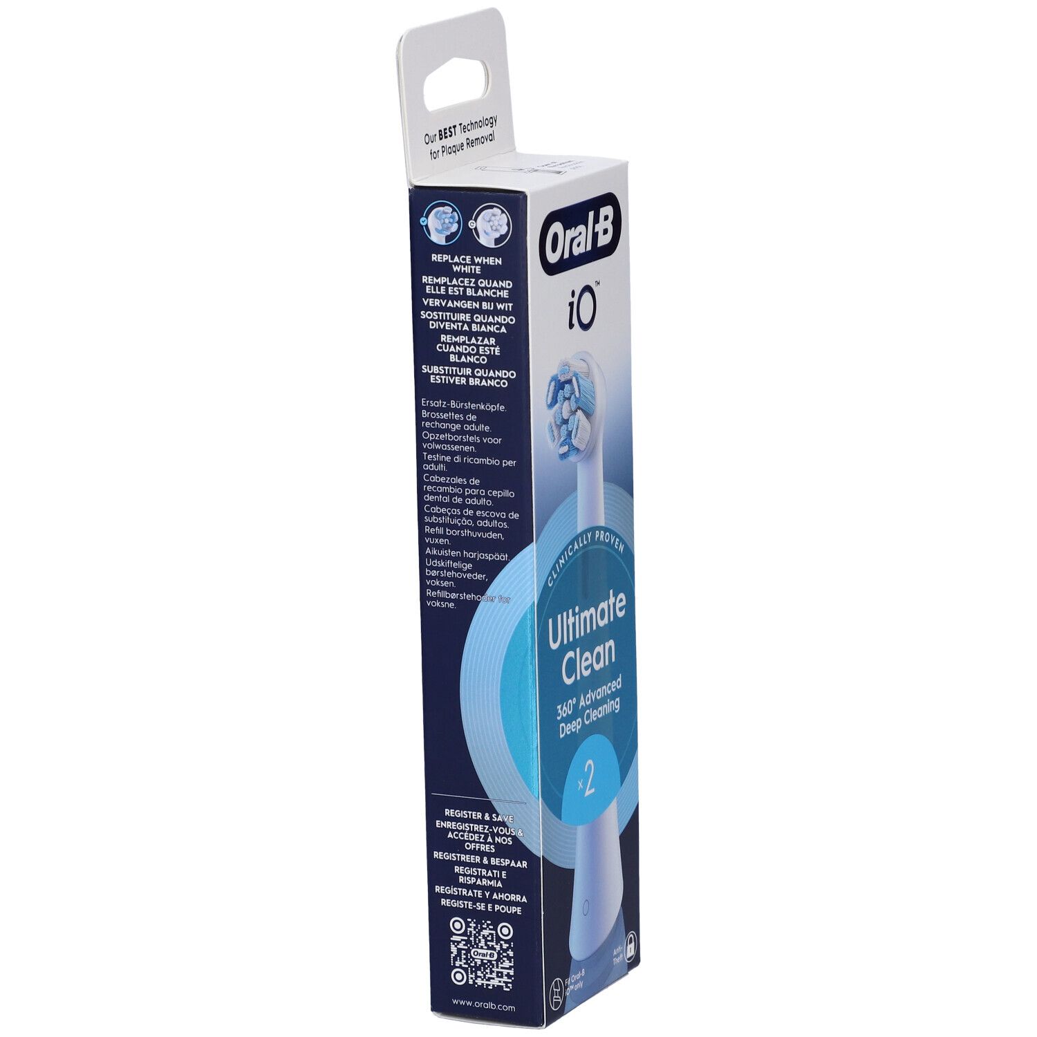 Oralb Power Ricarica Io Ultra Clean White 2 Pezzi
