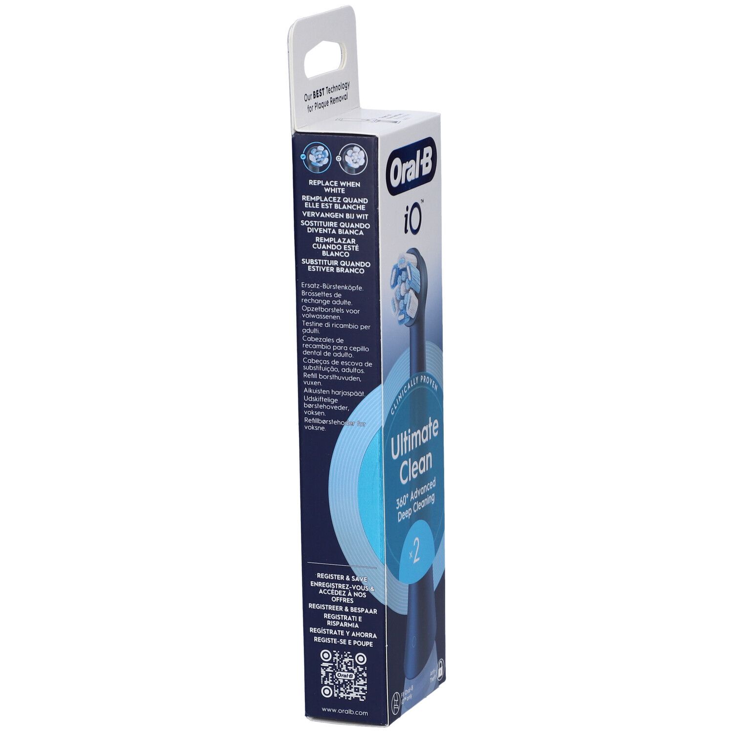 Oralb Power Ricarica Io Ultra Clean Black 2 Pezzi