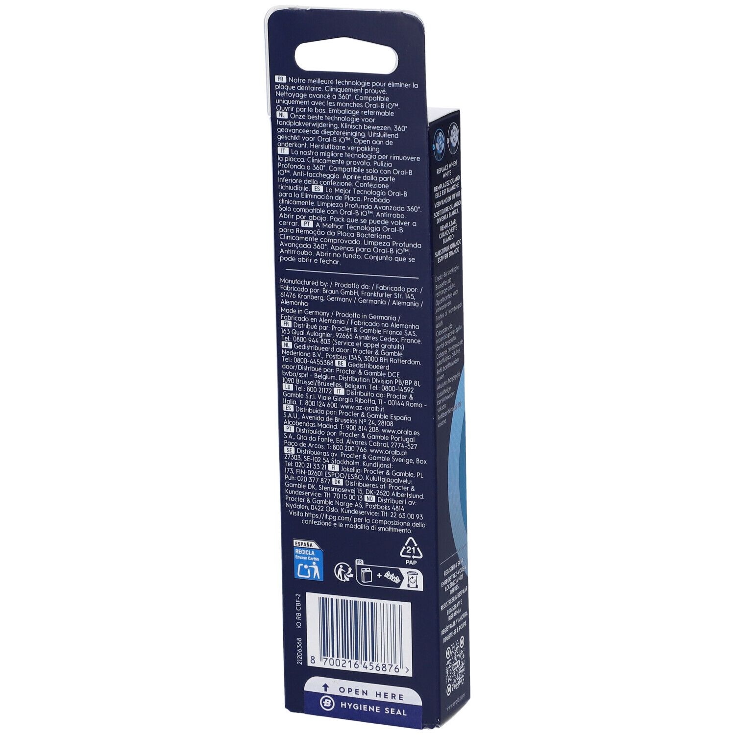 Oralb Power Ricarica Io Ultra Clean Black 2 Pezzi