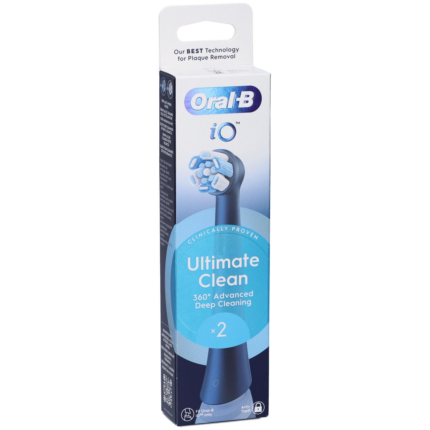 Oralb Power Ricarica Io Ultra Clean Black 2 Pezzi