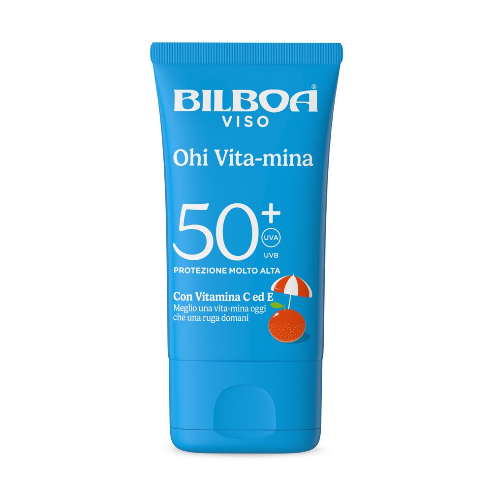 Bilboa Ohi Vita-mina Crema Viso Solare SPF 50+ con multivitamina