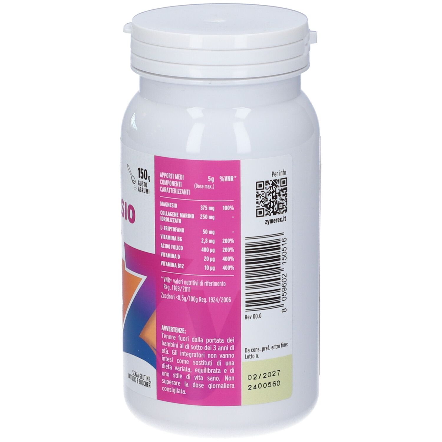 Zymerex Magnesio Donna Polvere Gusto Agrumi