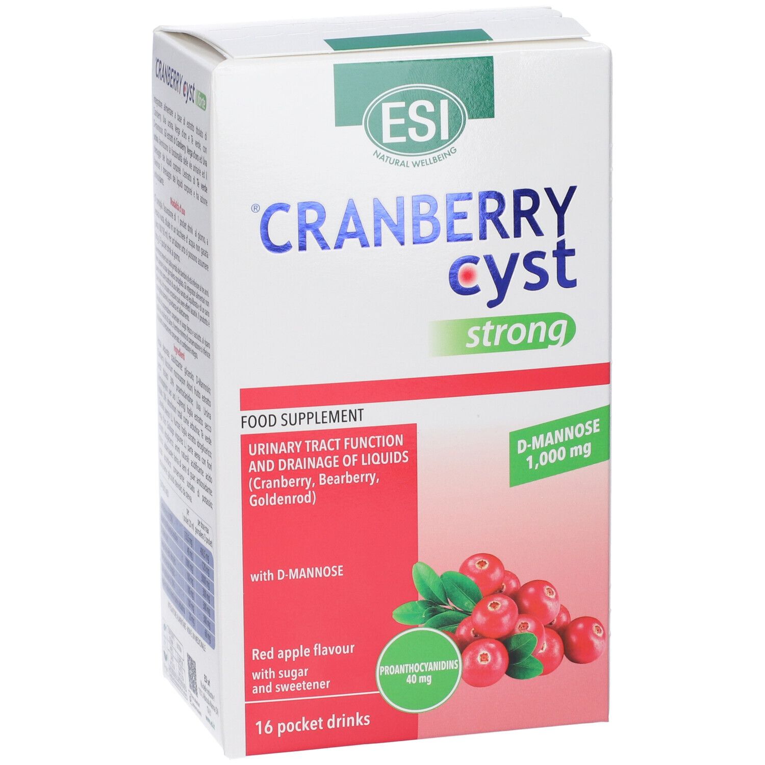 Esi Cranberry Cyst Forte Pocket Drink