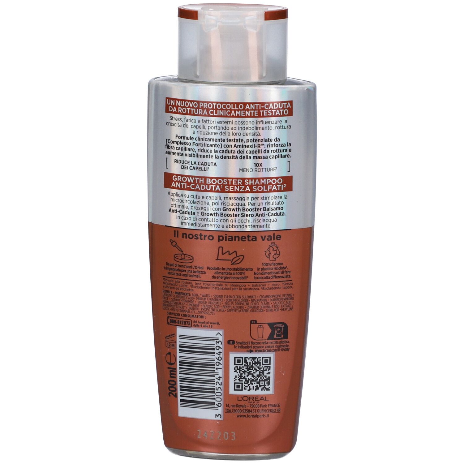 L´Oréal Elvive Growth Booster Shampoo Anti-Caduta