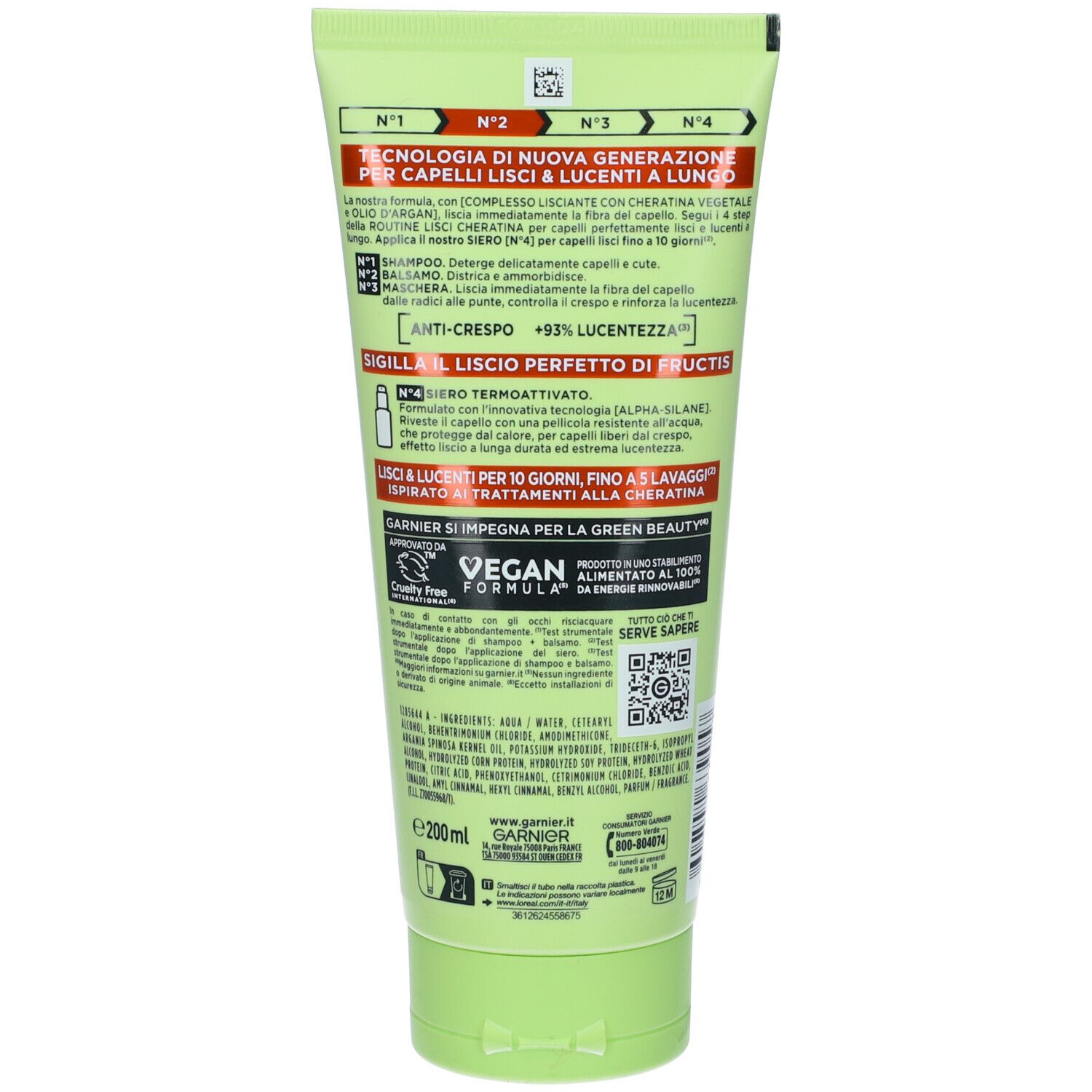 Garnier Fructis Keratin Sleek Balsamo