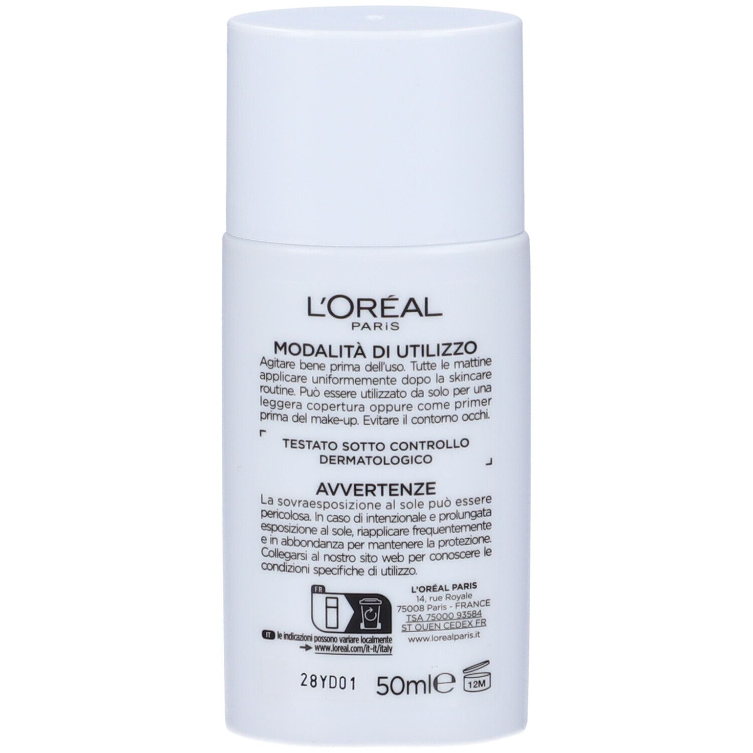 L'Oreal Paris Skincare Fluido Bright Reveal UV Colorato SPF50