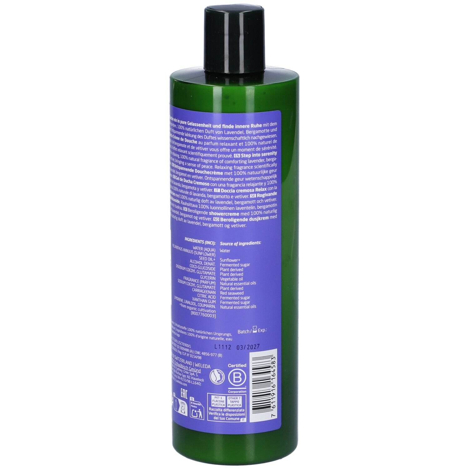 Weleda Doccia Cremosa Relax Lavanda - risparmia il 10% con il codice: 10WELEDA