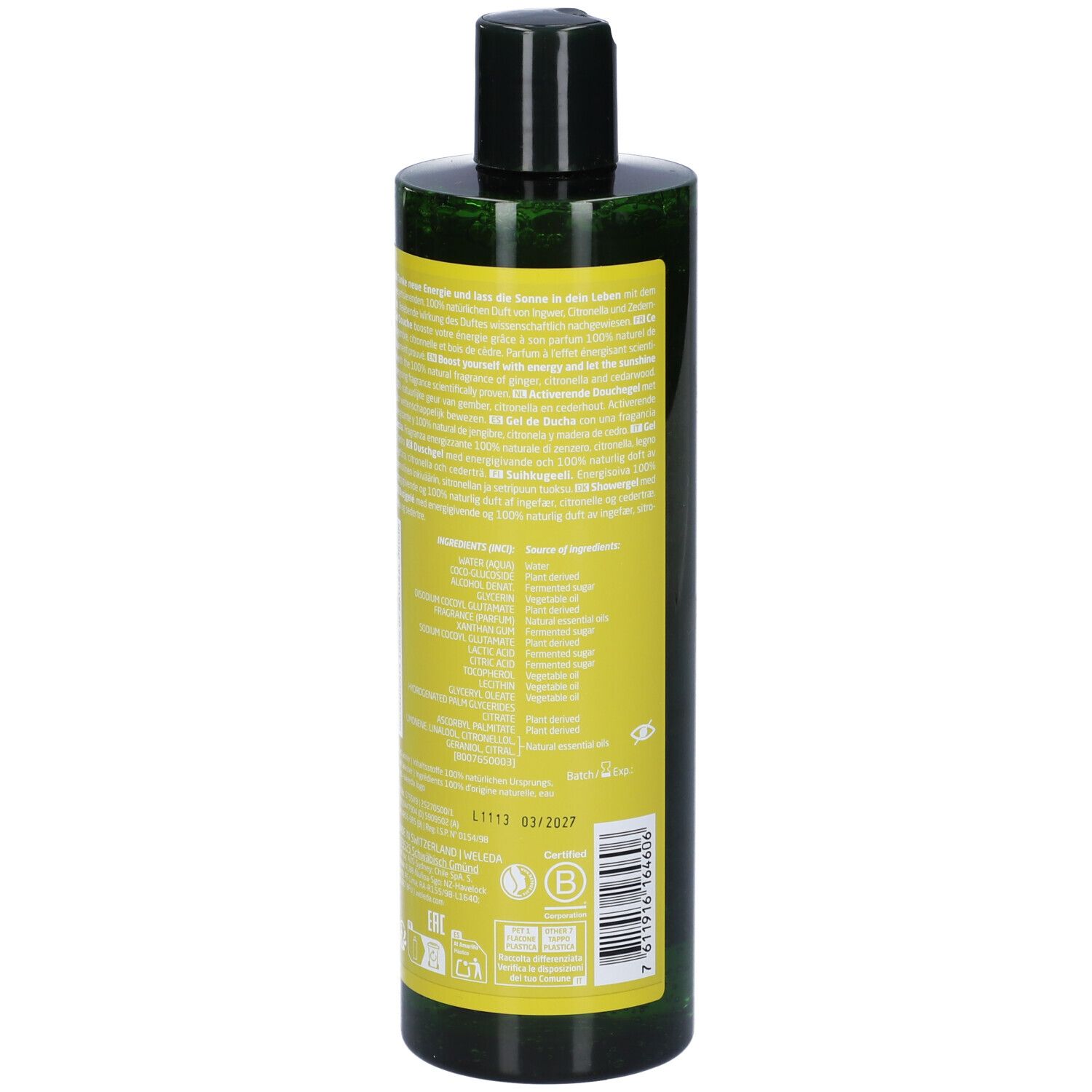 Weleda Gel Doccia Energy Zenzero - risparmia il 10% con il codice: 10WELEDA