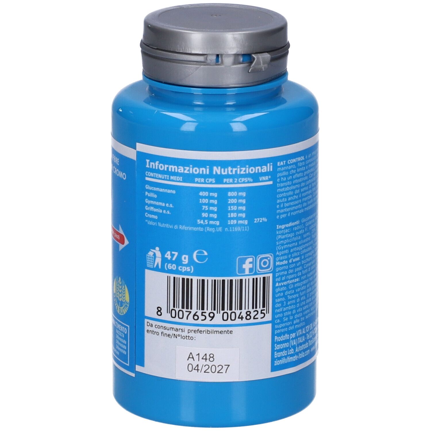 Ultimate Eat Control Integratore Alimentare Capsule