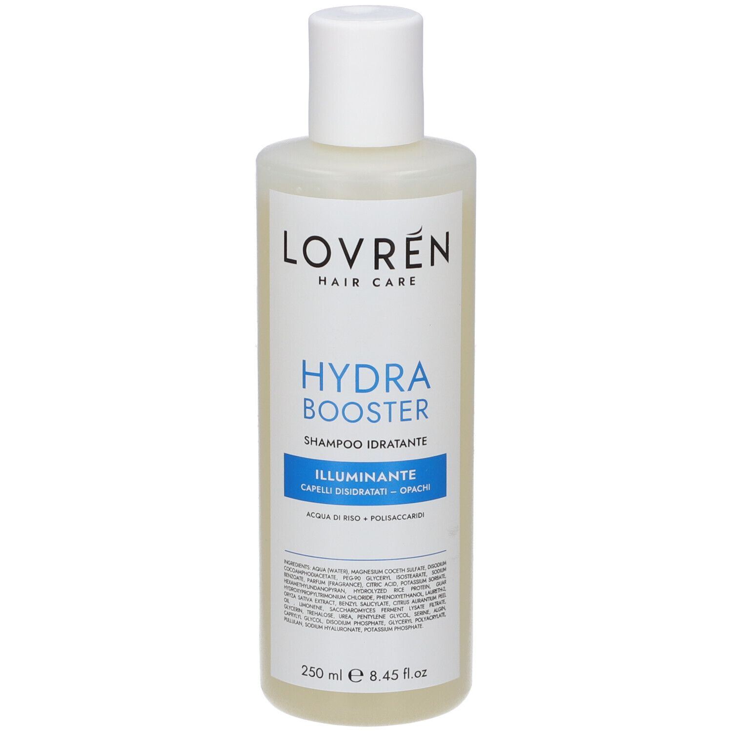 Shampoo Lovrén Hydra Booster, flacone da 250 ml.