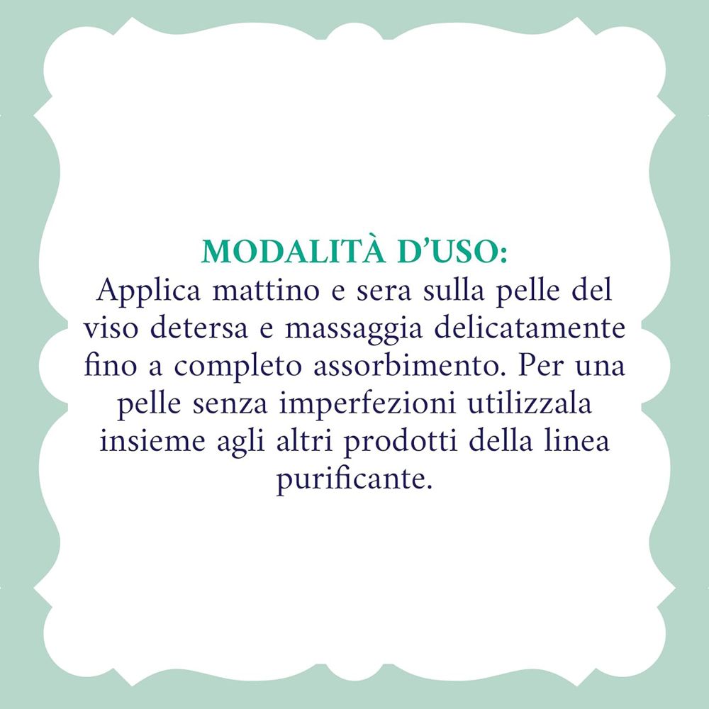 Testo sulla confezione di Acqua alle Rose. Istruzioni per l'uso della crema.