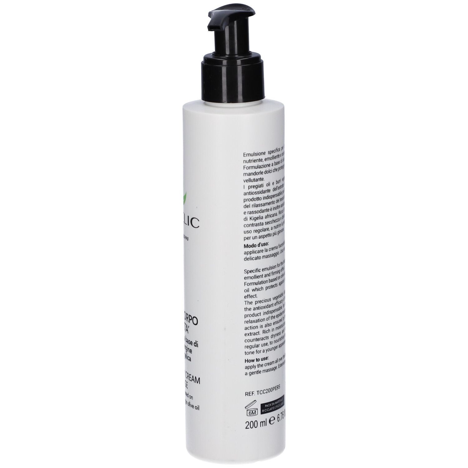 Flacone da 150ml di detergente viso mousse Angelic Exosomes+.