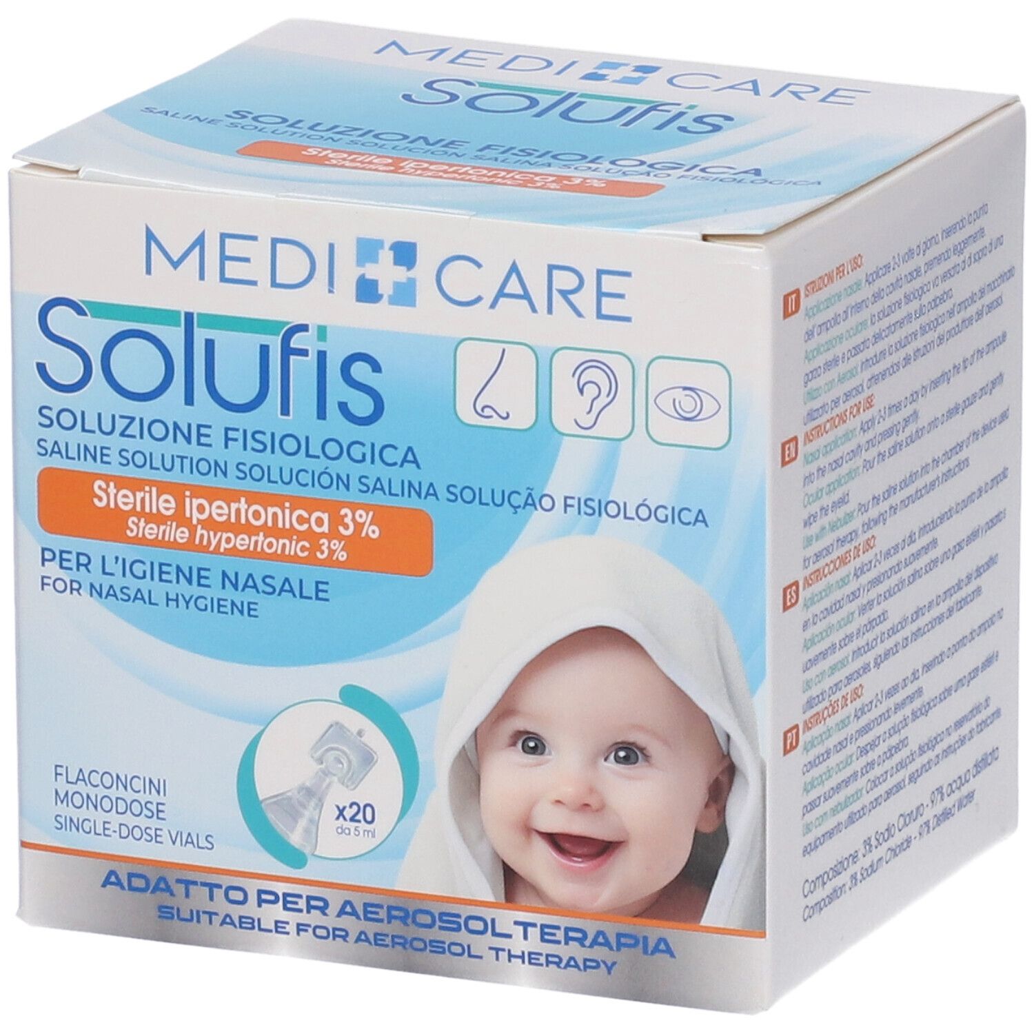 Medicare Solufis Soluzione Fisiologica Ipertonica 3%