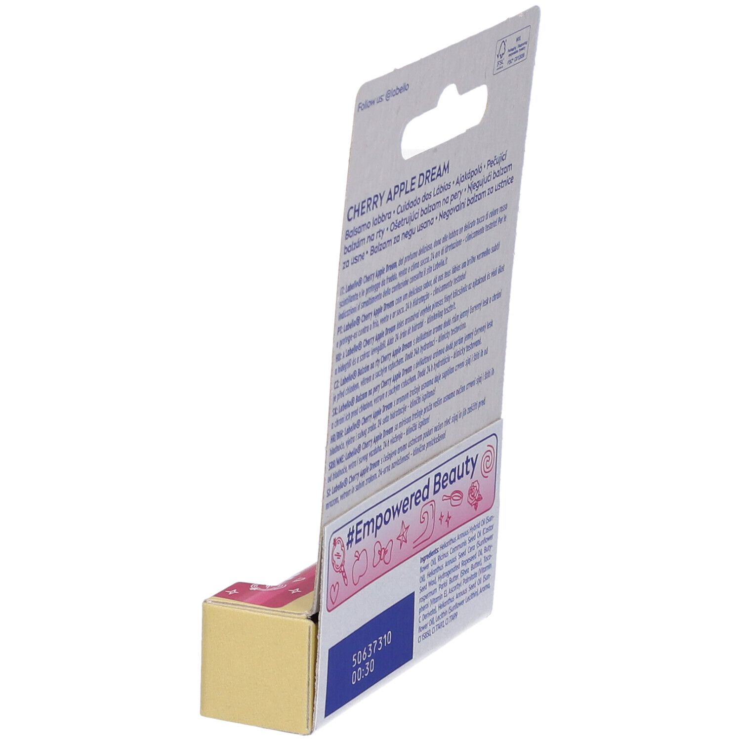 Labello Disney Princess Limited Edition, Biancaneve, Balsamo labbra colorato, Burrocacao aroma Ciliegia 4.8g