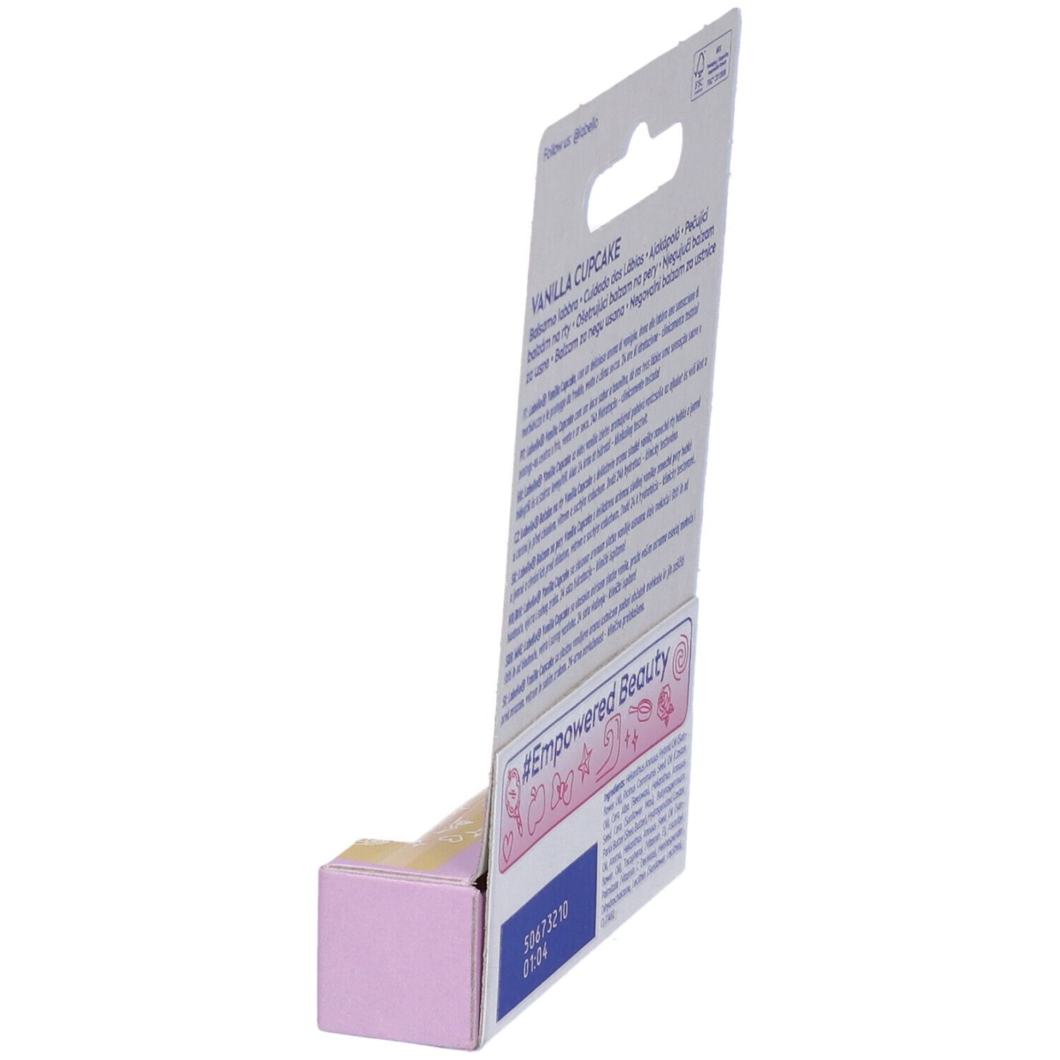 Labello Disney Princess Limited Edition, BELLE, Balsamo labbra colorato, Burrocacao aroma vaniglia 4.8g