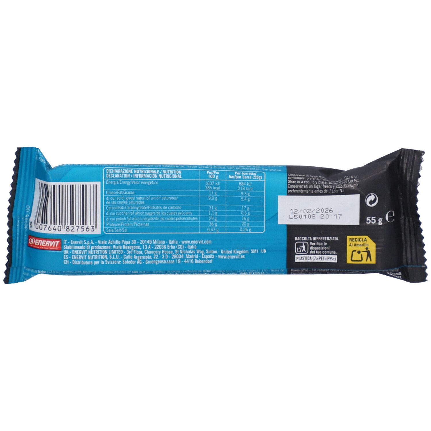 ENERVIT Pure-Pro 36% Protein Bar Creamy Choco