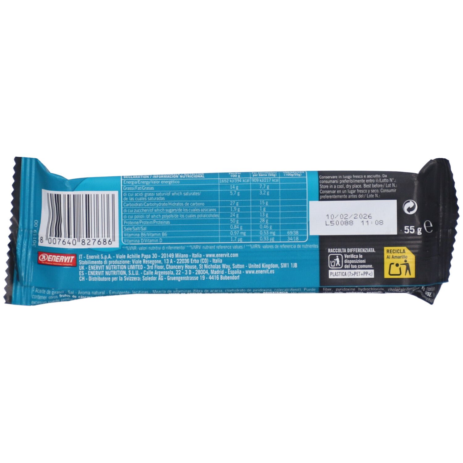 ENERVIT Pure-Pro 50% Protein Bar White Blast