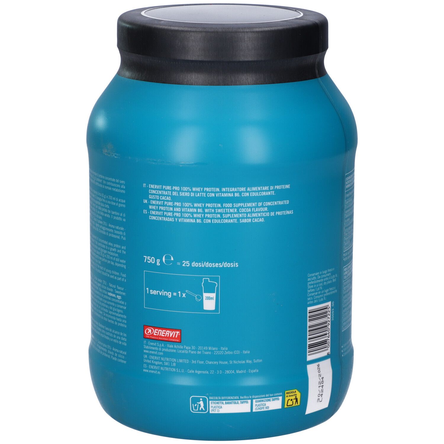 ENERVIT Pure-Pro Whey Protein Gusto Cacao