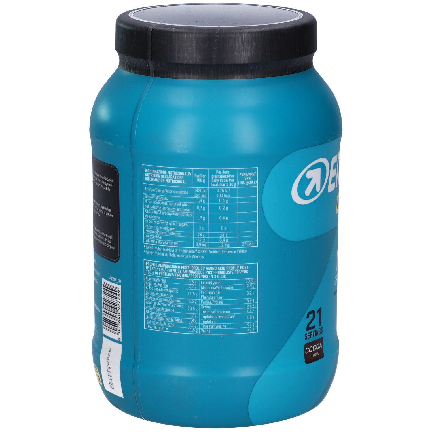 ENERVIT Pure-Pro Whey Protein Isolate Grass Fed Gusto Cacao