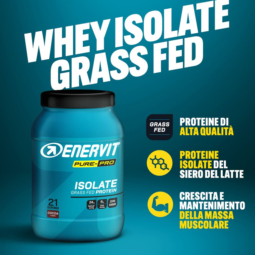 ENERVIT Pure-Pro Whey Protein Isolate Grass Fed Gusto Cacao
