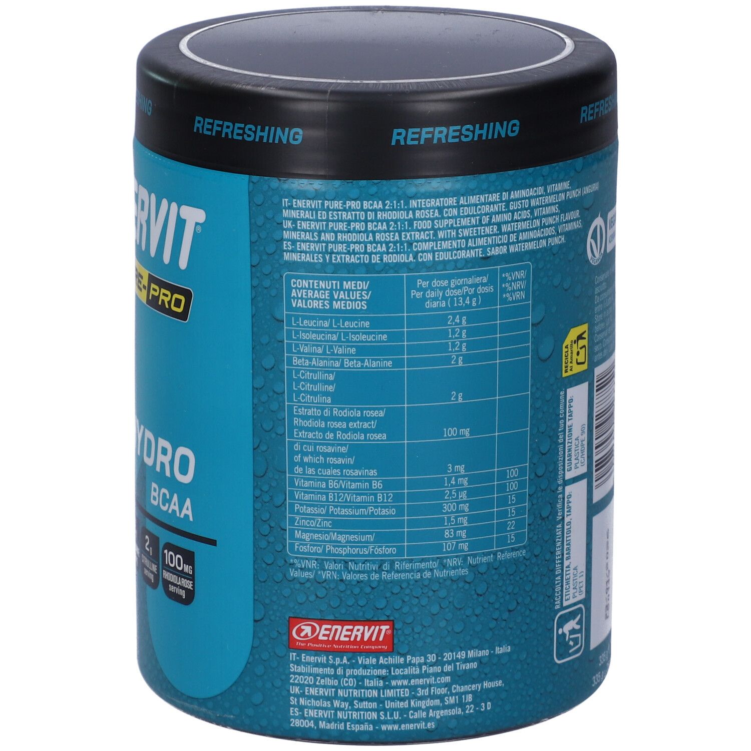 ENERVIT Pure-Pro Hydro BCAA 2:1:1 Gusto Anguria