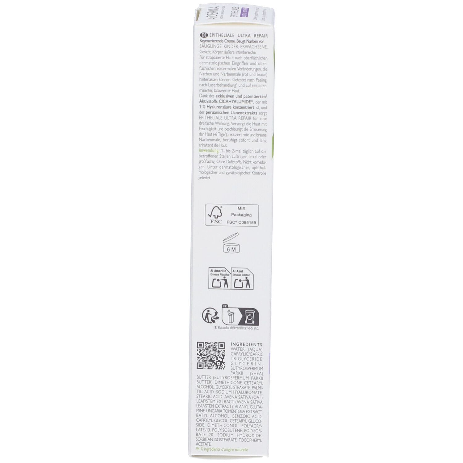 A-Derma Epitheliale Ultra Repair Crema Riparatirce Anti-Macchie HA+